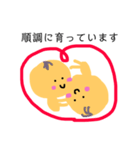 ふたごちゃん妊娠ママバージョン（個別スタンプ：3）