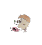 おめめ落っこちそうなひとたち。。（個別スタンプ：18）