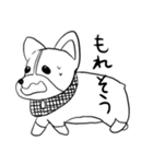 コーギーのこむぎちゃん（個別スタンプ：3）