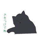 もっちり黒猫の可愛くて使いやすいスタンプ（個別スタンプ：21）