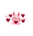 ほわほわうさぎぃのスタンプ④（個別スタンプ：4）
