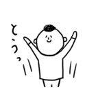 顔が中心に寄ってるひとのスタンプ2（個別スタンプ：3）