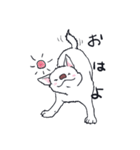 ムクムクの白いワンコ（個別スタンプ：1）