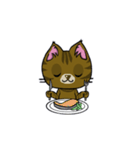 勇者を目指す猫と仲間たち。大鎌使い（個別スタンプ：25）