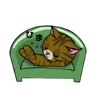 勇者を目指す猫と仲間たち。大鎌使い（個別スタンプ：32）