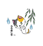 勇者を目指す猫と仲間たち。大鎌使い（個別スタンプ：37）