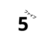 数字や英語（個別スタンプ：5）
