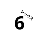 数字や英語（個別スタンプ：6）