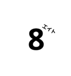 数字や英語（個別スタンプ：8）
