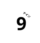 数字や英語（個別スタンプ：9）