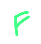 数字や英語（個別スタンプ：16）