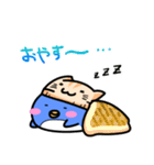 ねこ乗せペンギン（個別スタンプ：2）