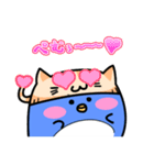 ねこ乗せペンギン（個別スタンプ：5）