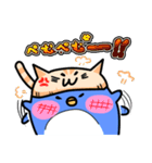 ねこ乗せペンギン（個別スタンプ：7）