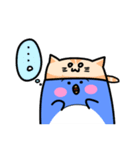 ねこ乗せペンギン（個別スタンプ：9）