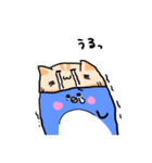 ねこ乗せペンギン（個別スタンプ：10）