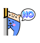 ねこ乗せペンギン（個別スタンプ：16）