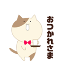 蝶ネクタイをつけたねこ（個別スタンプ：7）