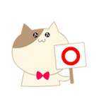 蝶ネクタイをつけたねこ（個別スタンプ：13）