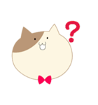 蝶ネクタイをつけたねこ（個別スタンプ：34）