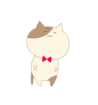 蝶ネクタイをつけたねこ（個別スタンプ：36）