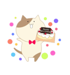 蝶ネクタイをつけたねこ（個別スタンプ：37）