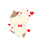 蝶ネクタイをつけたねこ（個別スタンプ：39）