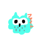 あおいフクローくん（個別スタンプ：8）
