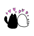 くろねことおばけ2（個別スタンプ：1）