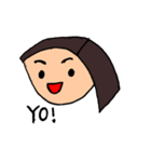 髪のとがった女の子（個別スタンプ：7）