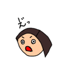 髪のとがった女の子（個別スタンプ：11）