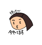 髪のとがった女の子（個別スタンプ：21）