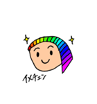 髪のとがった女の子（個別スタンプ：35）
