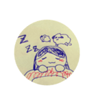 手描きのおんなのこ（個別スタンプ：6）