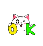 ハの字眉毛ネコミのスタンプ（個別スタンプ：15）