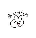 zigzag うさぎ（個別スタンプ：4）