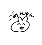 zigzag うさぎ（個別スタンプ：24）