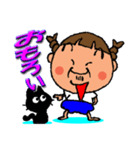 三つ編みおっさん（個別スタンプ：1）