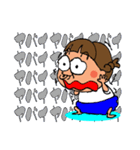 三つ編みおっさん（個別スタンプ：39）
