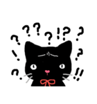 赤いリボンのくろねこさん（個別スタンプ：2）