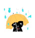 赤いリボンのくろねこさん（個別スタンプ：19）