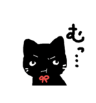 赤いリボンのくろねこさん（個別スタンプ：33）