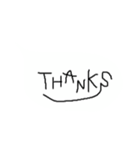 よく使う言葉を手書きで書いてみました（個別スタンプ：8）