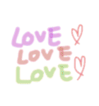 使いやすい！カラフル手書き文字（個別スタンプ：2）