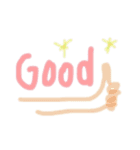 使いやすい！カラフル手書き文字（個別スタンプ：9）
