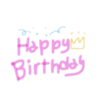 使いやすい！カラフル手書き文字（個別スタンプ：10）