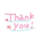 使いやすい！カラフル手書き文字（個別スタンプ：19）