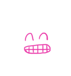 シンプル顔面スタンプ（個別スタンプ：13）