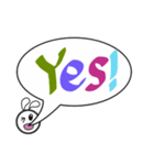 吹き出しのカラフルでか文字（個別スタンプ：7）