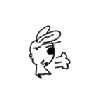 ハゲたうさぎ（個別スタンプ：3）